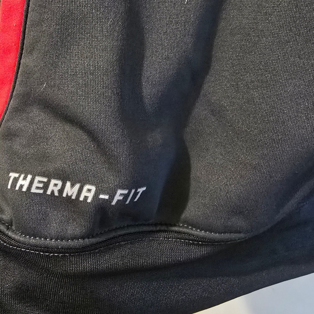 Nike Ohio State Hoodie Mens Medium Gray Red Therma-FIT Elite Buckeyes Sweatshirt - Picture 5 of 11